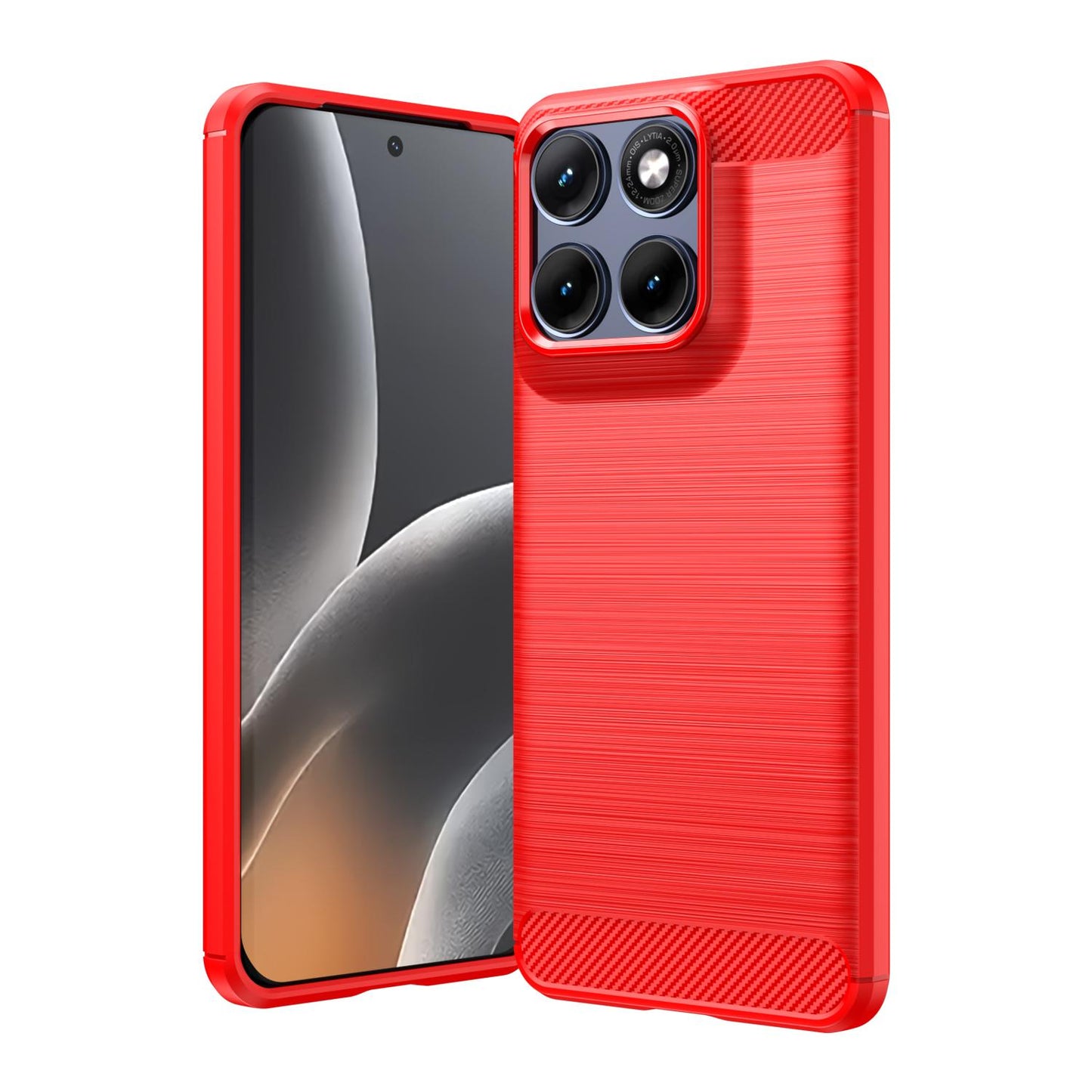 Motorola Edge 70 Fusion 5G Carbon Fiber Brushed Texture TPU Protective Phone Case Shockproof Slim Cover