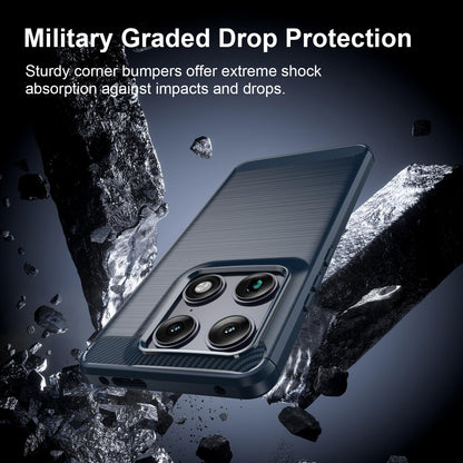 Motorola Signature 5G Carbon Fibre Brushed Texture TPU Protective Phone Case Shockproof Slim Cover