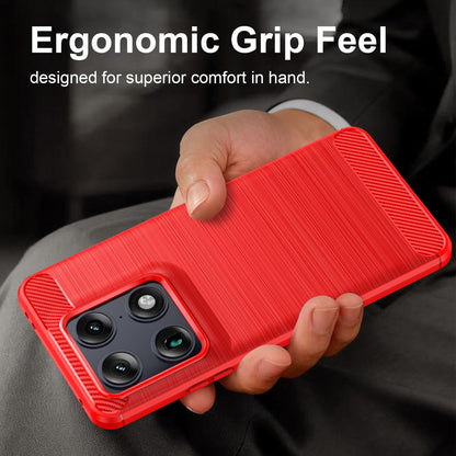 Motorola Moto X70 Air Pro 5G Carbon Fibre Brushed Texture TPU Protective Phone Case Shockproof Slim Cover