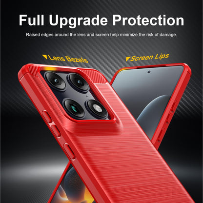 Motorola Moto X70 Air Pro 5G Carbon Fiber Brushed Texture TPU Protective Phone Case Shockproof Slim Cover