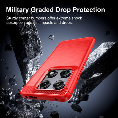 Motorola Moto X70 Air Pro 5G Carbon Fiber Brushed Texture TPU Protective Phone Case Shockproof Slim Cover