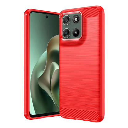 Motorola Moto G37 Power 5G Carbon Fibre Brushed Texture TPU Protective Phone Case Shockproof Slim Cover