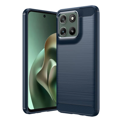 Motorola Moto G47 5G Carbon Fibre Brushed Texture TPU Protective Phone Case Shockproof Slim Cover