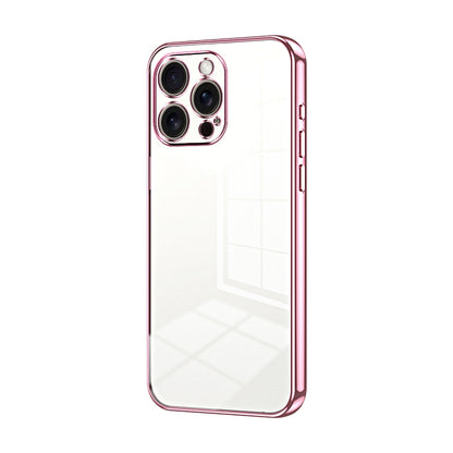 iPhone 16 Pro Max Transparent Fine Hole Phone Case - Crystal Clear Vacuum Plating, Anti-Fingerprint, Shock-Absorbing TPU Frame