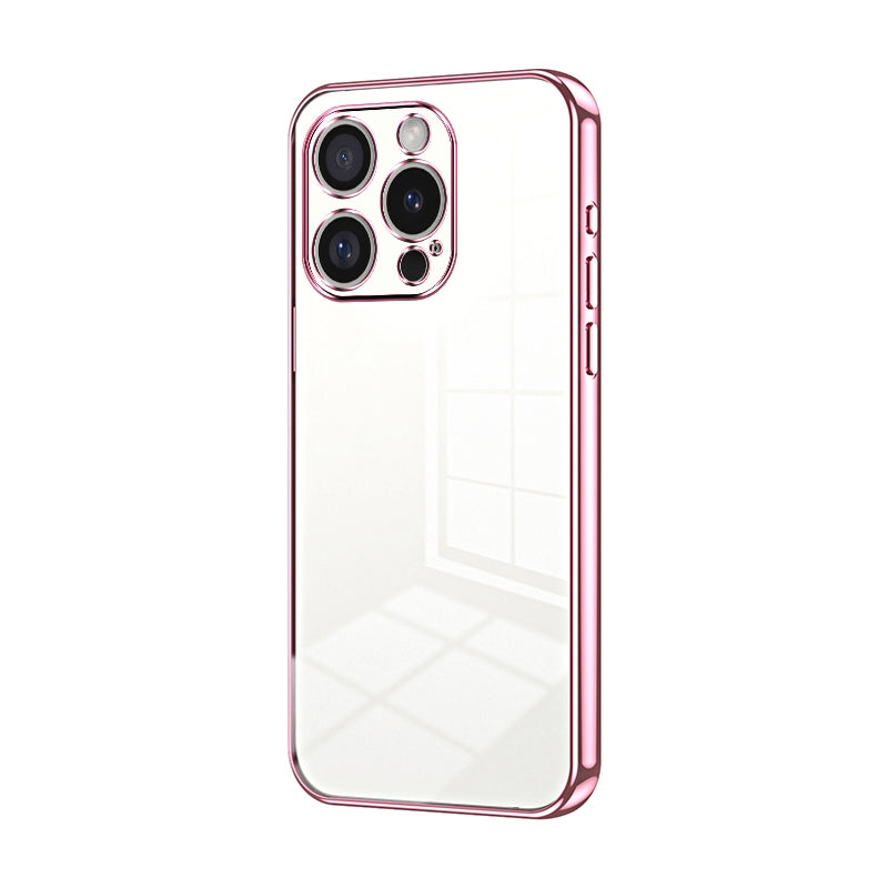 iPhone 16 Pro Transparent Fine Hole Phone Case - Crystal Clear Vacuum Plating, Anti-Fingerprint, Shock-Absorbing TPU Frame