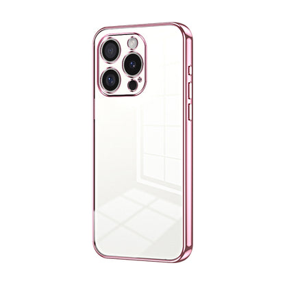iPhone 16 Pro Transparent Fine Hole Phone Case - Crystal Clear Vacuum Plating, Anti-Fingerprint, Shock-Absorbing TPU Frame