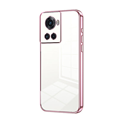 OnePlus 10R Transparent Fine Hole Phone Case - Crystal Clear Vacuum Plating, Anti-Fingerprint, Shock-Absorbing TPU Frame