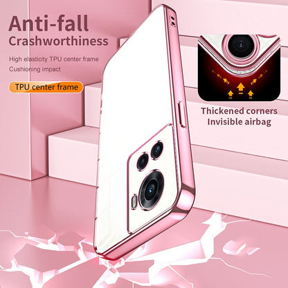 OnePlus 10R Transparent Fine Hole Phone Case - Crystal Clear Vacuum Plating, Anti-Fingerprint, Shock-Absorbing TPU Frame