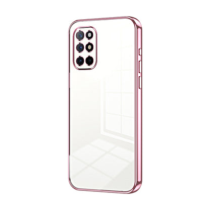 OnePlus 8T Transparent Fine Hole Phone Case - Crystal Clear Vacuum Plating, Anti-Fingerprint, Shock-Absorbing TPU Frame