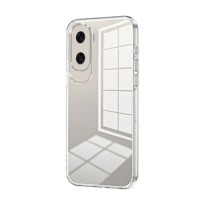 Honor X50i Transparent Fine Hole Phone Case - Crystal Clear Vacuum Plating, Anti-Fingerprint, Shock-Absorbing TPU Frame