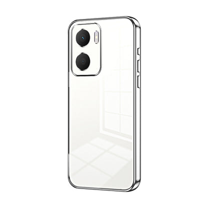 Honor Play 40 Plus Transparent Fine Hole Phone Case - Crystal Clear Vacuum Plating, Anti-Fingerprint, Shock-Absorbing TPU Frame