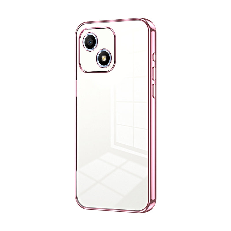 Honor Play 30 Transparent Fine Hole Phone Case - Crystal Clear Vacuum Plating, Anti-Fingerprint, Shock-Absorbing TPU Frame