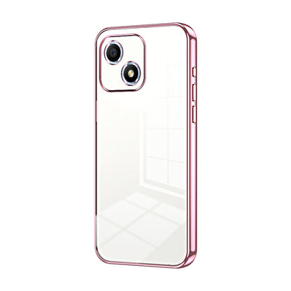 Honor Play 30 Transparent Fine Hole Phone Case - Crystal Clear Vacuum Plating, Anti-Fingerprint, Shock-Absorbing TPU Frame