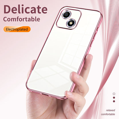 Honor Play 30 Transparent Fine Hole Phone Case - Crystal Clear Vacuum Plating, Anti-Fingerprint, Shock-Absorbing TPU Frame