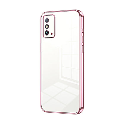 Honor X10 Max Transparent Fine Hole Phone Case - Crystal Clear Vacuum Plating, Anti-Fingerprint, Shock-Absorbing TPU Frame