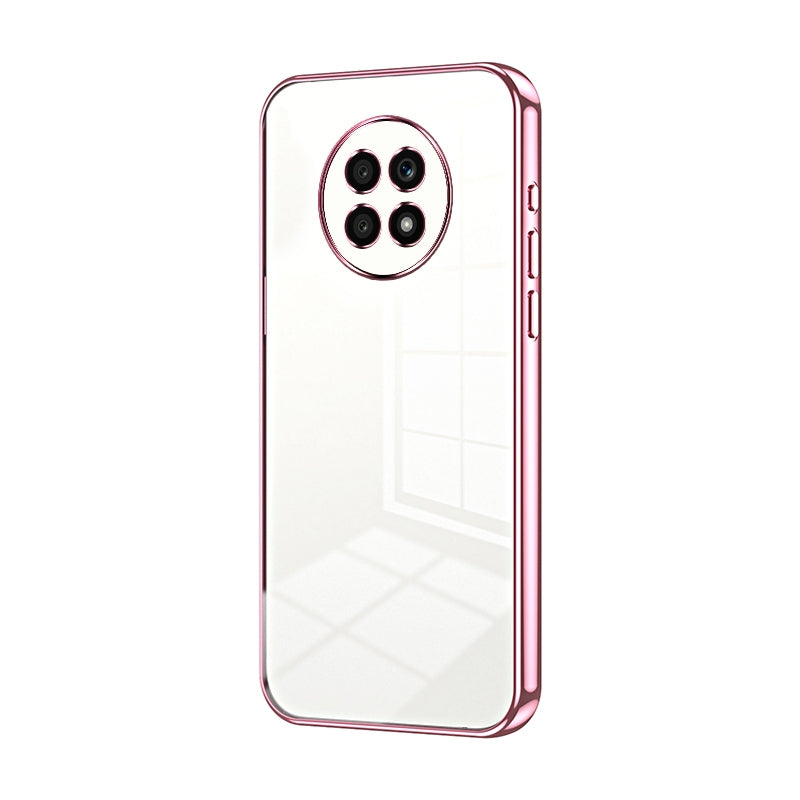 Honor X20 Transparent Fine Hole Phone Case - Crystal Clear Vacuum Plating, Anti-Fingerprint, Shock-Absorbing TPU Frame