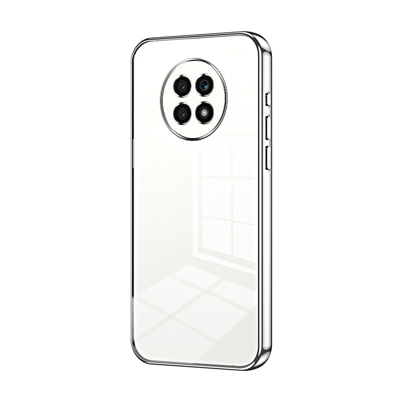 Honor X20 Transparent Fine Hole Phone Case - Crystal Clear Vacuum Plating, Anti-Fingerprint, Shock-Absorbing TPU Frame