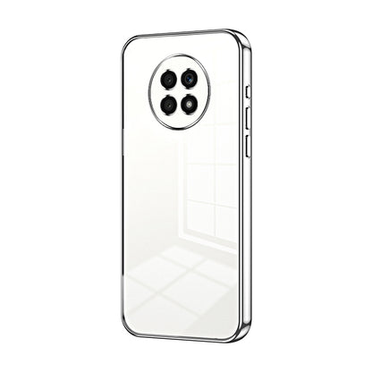 Honor X20 Transparent Fine Hole Phone Case - Crystal Clear Vacuum Plating, Anti-Fingerprint, Shock-Absorbing TPU Frame