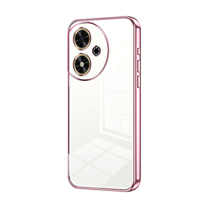 Honor Play 50 Transparent Fine Hole Phone Case - Crystal Clear Vacuum Plating, Anti-Fingerprint, Shock-Absorbing TPU Frame