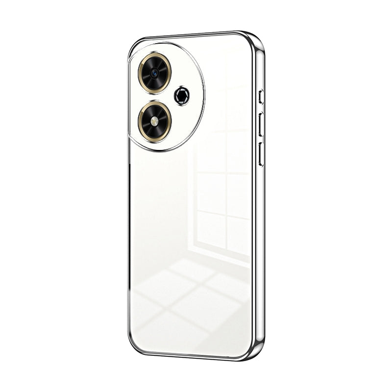 Honor Play 50 Transparent Fine Hole Phone Case - Crystal Clear Vacuum Plating, Anti-Fingerprint, Shock-Absorbing TPU Frame