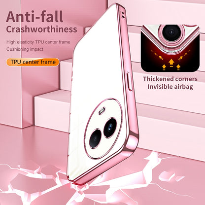 Realme 11 Transparent Fine Hole Phone Case - Crystal Clear Vacuum Plating, Anti-Fingerprint, Shock-Absorbing TPU Frame