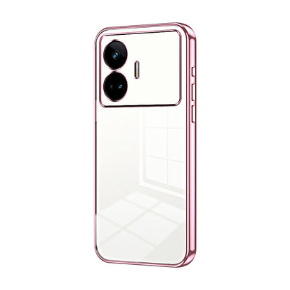 Realme GT Neo 5 SE Transparent Fine Hole Phone Case - Crystal Clear Vacuum Plating, Anti-Fingerprint, Shock-Absorbing TPU Frame