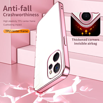 Realme 10 5G Transparent Fine Hole Phone Case - Crystal Clear Vacuum Plating, Anti-Fingerprint, Shock-Absorbing TPU Frame