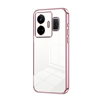 Realme GT Neo 5 Transparent Fine Hole Phone Case - Crystal Clear Vacuum Plating, Anti-Fingerprint, Shock-Absorbing TPU Frame
