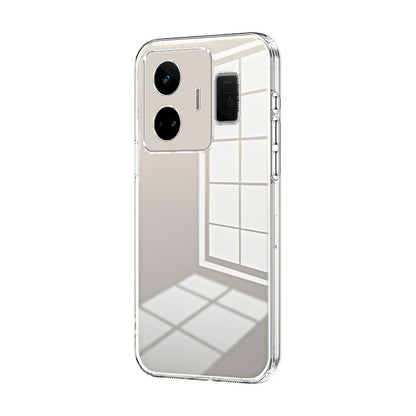 Realme GT Neo 5 Transparent Fine Hole Phone Case - Crystal Clear Vacuum Plating, Anti-Fingerprint, Shock-Absorbing TPU Frame