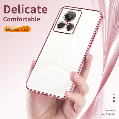 Realme GT2 Explorer Master Transparent Fine Hole Phone Case - Crystal Clear Vacuum Plating, Anti-Fingerprint, Shock-Absorbing TPU Frame