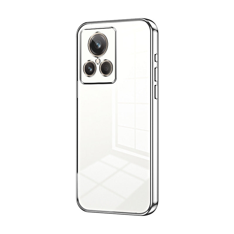Realme GT2 Explorer Master Transparent Fine Hole Phone Case - Crystal Clear Vacuum Plating, Anti-Fingerprint, Shock-Absorbing TPU Frame