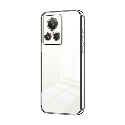 Realme GT2 Explorer Master Transparent Fine Hole Phone Case - Crystal Clear Vacuum Plating, Anti-Fingerprint, Shock-Absorbing TPU Frame