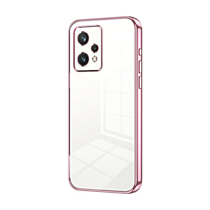 Realme 9 Pro Transparent Fine Hole Phone Case - Crystal Clear Vacuum Plating, Anti-Fingerprint, Shock-Absorbing TPU Frame