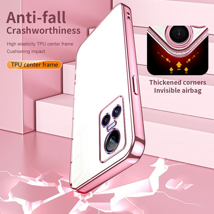 Realme GT Neo 3 Transparent Fine Hole Phone Case - Crystal Clear Vacuum Plating, Anti-Fingerprint, Shock-Absorbing TPU Frame