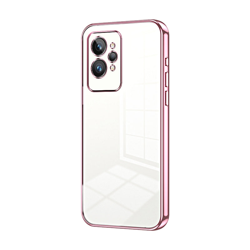 Realme GT2 Pro Transparent Fine Hole Phone Case - Crystal Clear Vacuum Plating, Anti-Fingerprint, Shock-Absorbing TPU Frame
