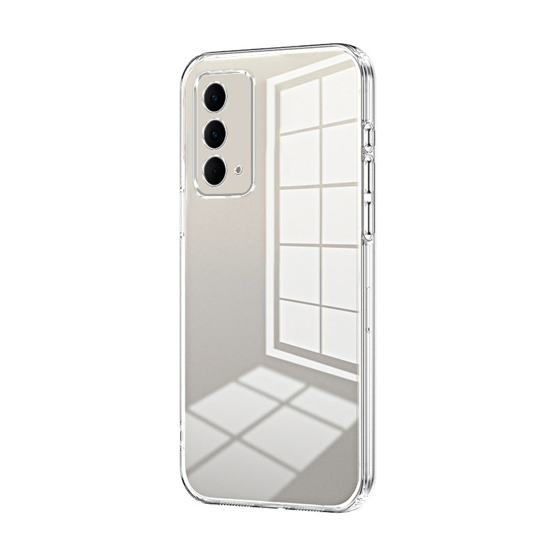 Realme Q3 Pro Carnival Transparent Fine Hole Phone Case - Crystal Clear Vacuum Plating, Anti-Fingerprint, Shock-Absorbing TPU Frame