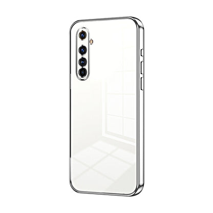 Realme X50 Pro Transparent Fine Hole Phone Case - Crystal Clear Vacuum Plating, Anti-Fingerprint, Shock-Absorbing TPU Frame