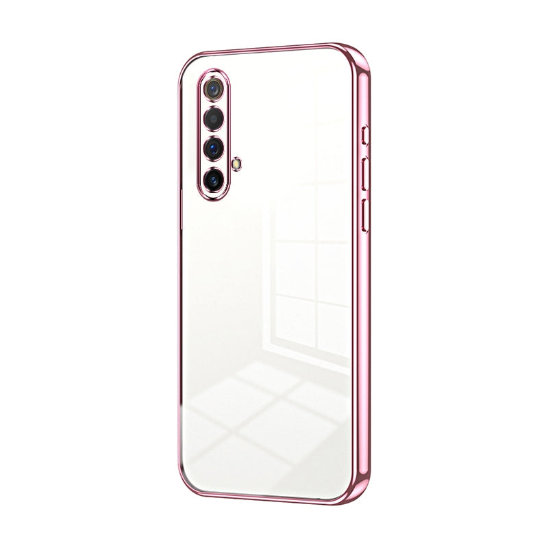 Realme X50 Transparent Fine Hole Phone Case - Crystal Clear Vacuum Plating, Anti-Fingerprint, Shock-Absorbing TPU Frame