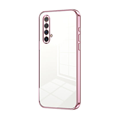 Realme X50 Transparent Fine Hole Phone Case - Crystal Clear Vacuum Plating, Anti-Fingerprint, Shock-Absorbing TPU Frame