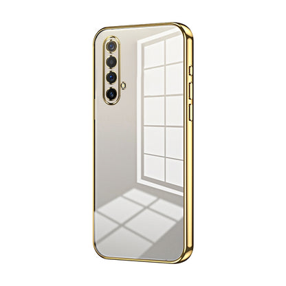 Realme X50 Transparent Fine Hole Phone Case - Crystal Clear Vacuum Plating, Anti-Fingerprint, Shock-Absorbing TPU Frame