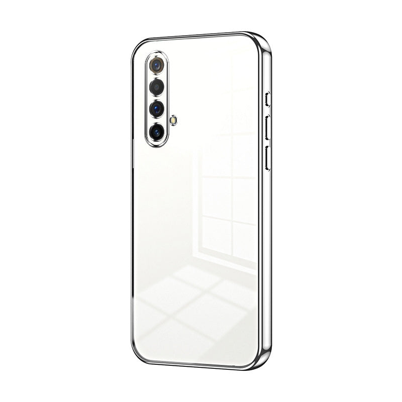 Realme X50 Transparent Fine Hole Phone Case - Crystal Clear Vacuum Plating, Anti-Fingerprint, Shock-Absorbing TPU Frame