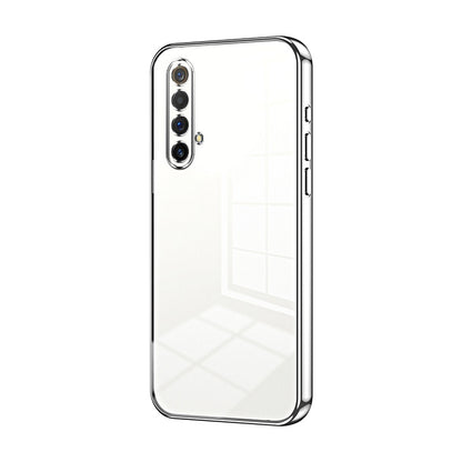 Realme X50 Transparent Fine Hole Phone Case - Crystal Clear Vacuum Plating, Anti-Fingerprint, Shock-Absorbing TPU Frame