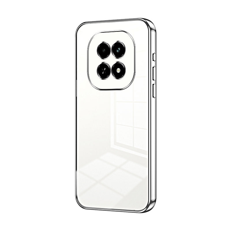 Realme V60 Transparent Fine Hole Phone Case - Crystal Clear Vacuum Plating, Anti-Fingerprint, Shock-Absorbing TPU Frame