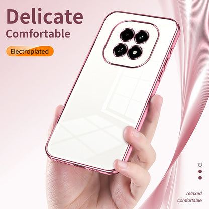 Realme V60 Transparent Fine Hole Phone Case - Crystal Clear Vacuum Plating, Anti-Fingerprint, Shock-Absorbing TPU Frame