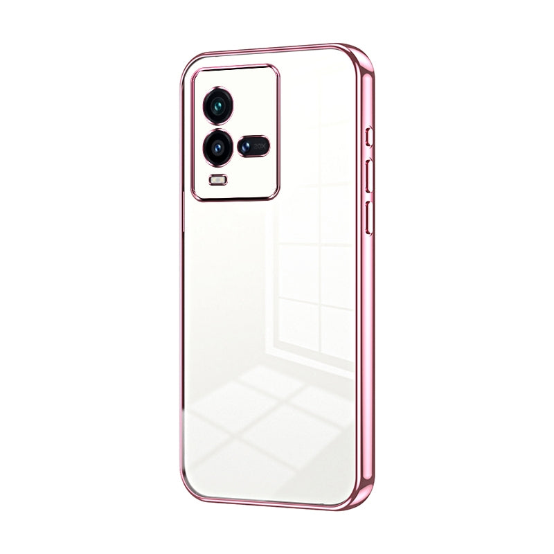 vivo iQOO 10 Transparent Fine Hole Phone Case - Crystal Clear Vacuum Plating, Anti-Fingerprint, Shock-Absorbing TPU Frame