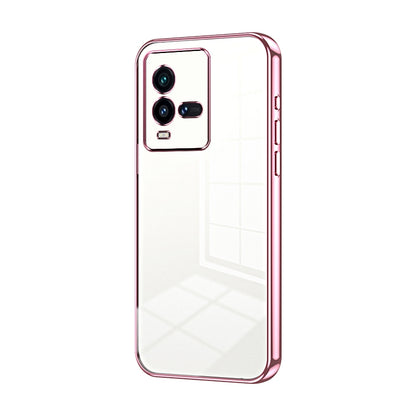 vivo iQOO 10 Transparent Fine Hole Phone Case - Crystal Clear Vacuum Plating, Anti-Fingerprint, Shock-Absorbing TPU Frame