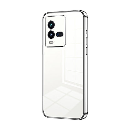 vivo iQOO 10 Transparent Fine Hole Phone Case - Crystal Clear Vacuum Plating, Anti-Fingerprint, Shock-Absorbing TPU Frame