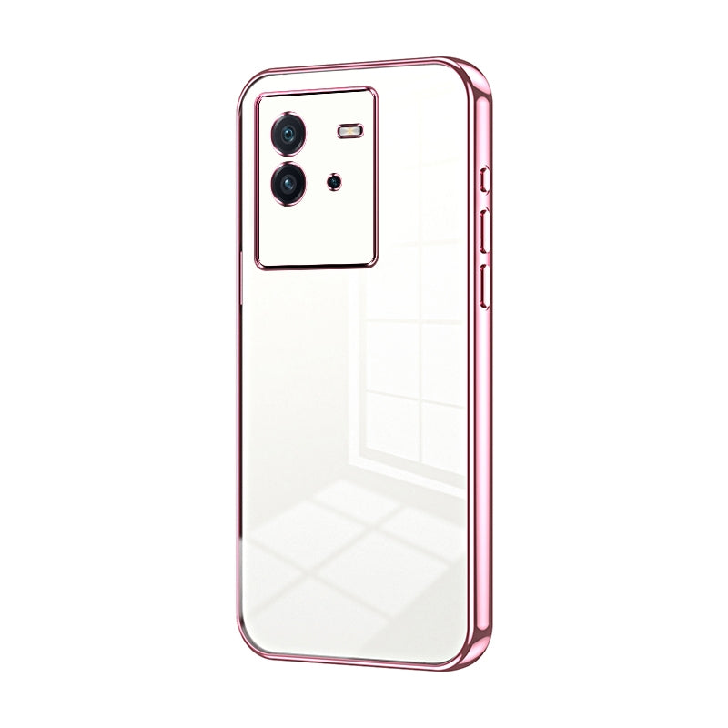 vivo iQOO Neo6 Transparent Fine Hole Phone Case - Crystal Clear Vacuum Plating, Anti-Fingerprint, Shock-Absorbing TPU Frame