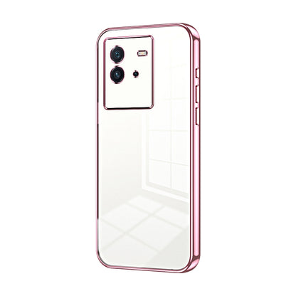 vivo iQOO Neo6 Transparent Fine Hole Phone Case - Crystal Clear Vacuum Plating, Anti-Fingerprint, Shock-Absorbing TPU Frame