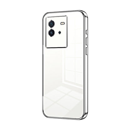vivo iQOO Neo6 Transparent Fine Hole Phone Case - Crystal Clear Vacuum Plating, Anti-Fingerprint, Shock-Absorbing TPU Frame